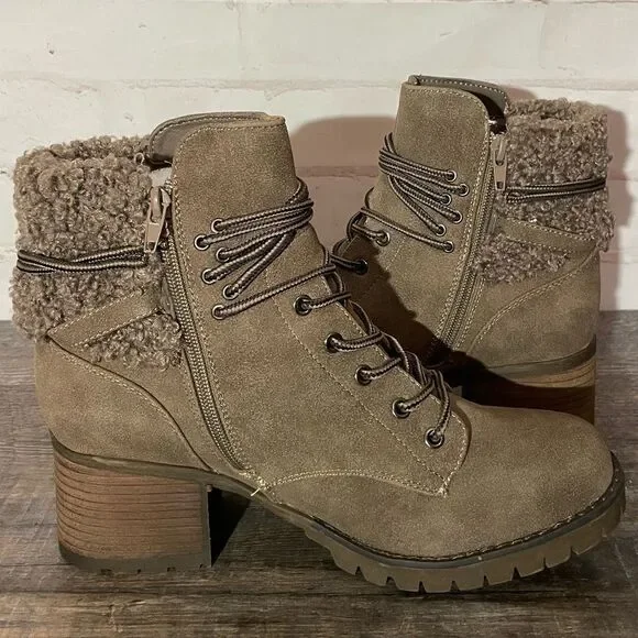 Taupe Olivia Boot by Very G - Picture 5 of 6